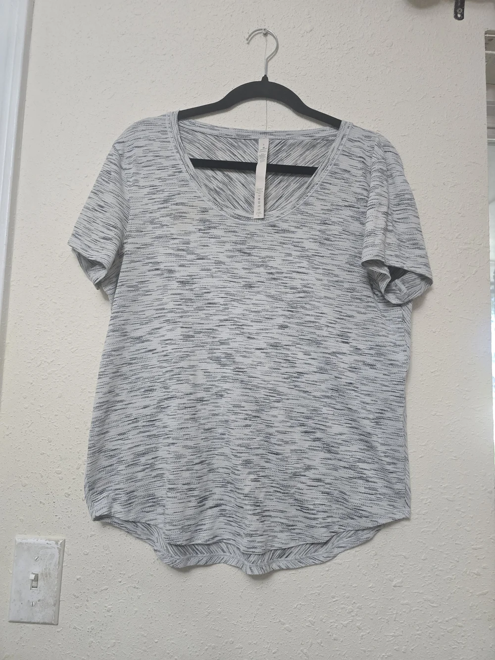 lululemon athletica Light Gray Space-Dye V-Neck Tee